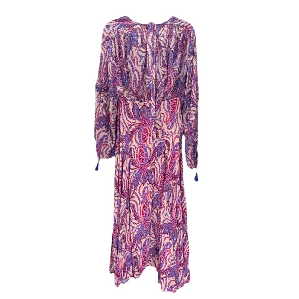Free People Mirage Paisley Boho Maxi Dress Size 4 Small Western  Wedding Guest - Picture 6 of 12